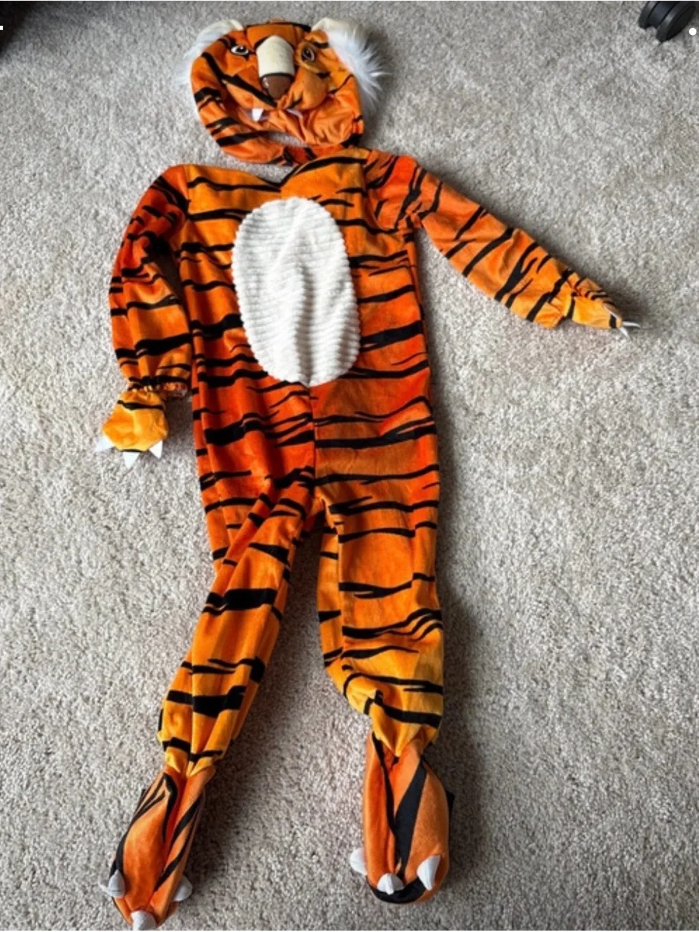 Orange and Black Tiger Toddler costume